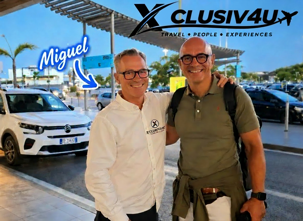 Miguel from XCLUSIV4U at Faro airport
